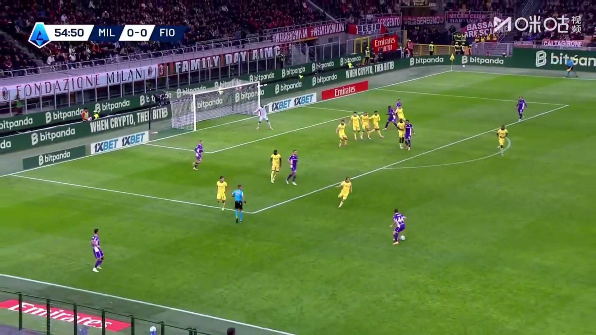 佛罗伦萨1-0领先米兰